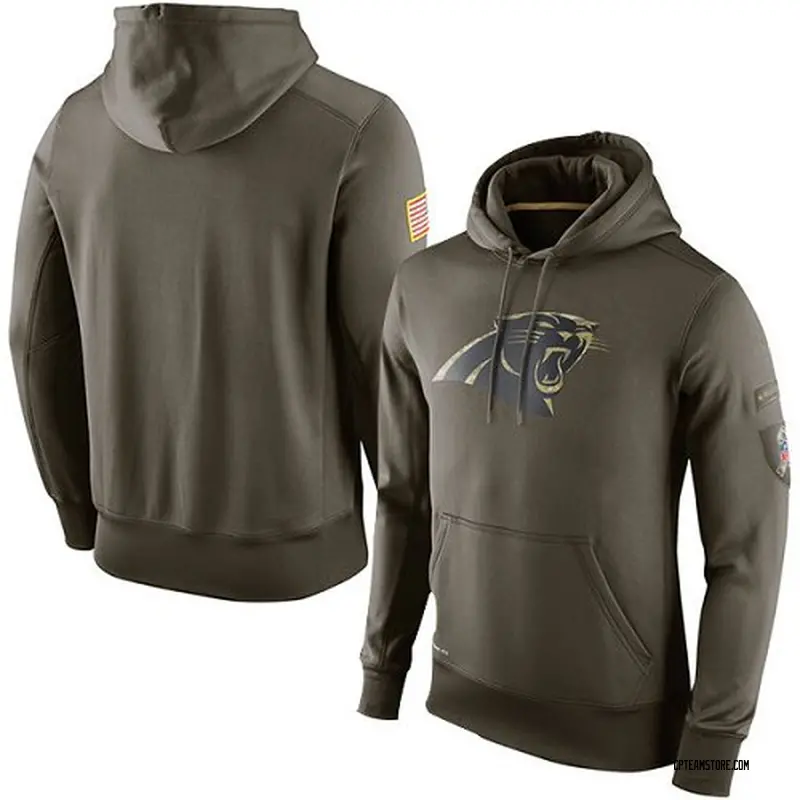 men's carolina panthers salute to service hoodie