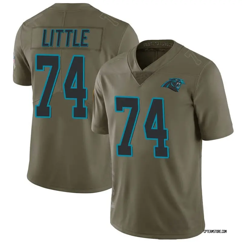 Carolina Panthers #74 Greg Little Draft Game Jersey - Black